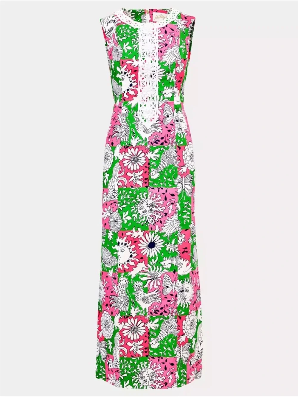 NWT Lilly Pulitzer Barberine Stretch Maxi Shift Dress